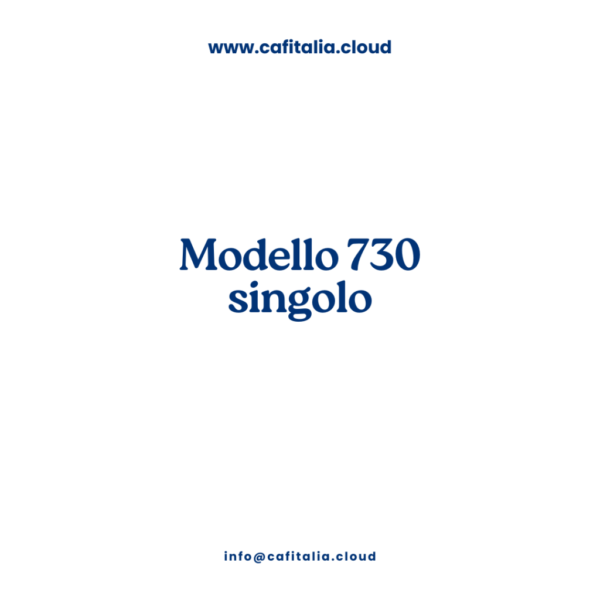 Modello 730 singolo