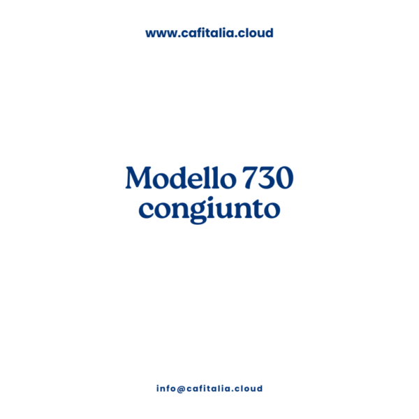 Modello 730 congiunto